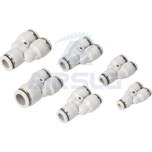 10pcs High Quality P3 Way Port PY Shape 12mm 8mm 10mm 6mm 4mm OD Hose Tube Push Gas Plastic Pipe Connectors Quick Fittings