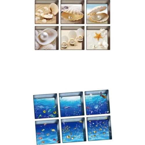 12pcs Non-Slip Bathtub Stickers Safety Adhesive Anti-Slip Appliques for Bath Tub and Shower Surfaces - Seashell&Ocean