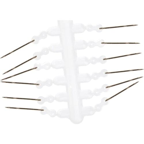 12pcs Stainless Steel Bait Spikes Silicone Ring Carp Fishing Hook Bait Sting Boilies Pin for Hair Rigs Hooks Fishing Accessories