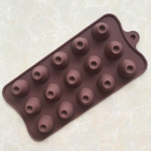 15-Cylinder Silicone Chocolate Mold Truffle Mold Xg079 with Dens