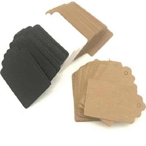 350GSM Scallop Kraft Blank Hang tag, Retro Gift tag, Table Number cards, High Quality 350g Kraft Tag