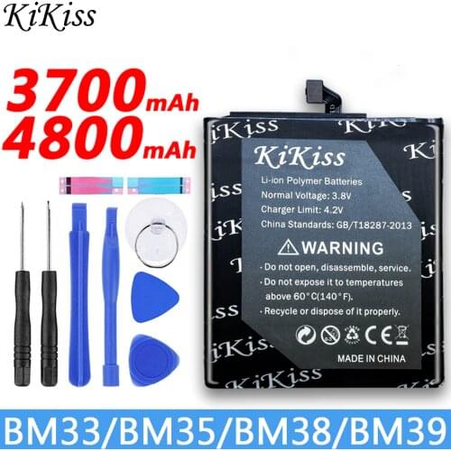 Free tool+ KiKiss BM35 BM33 BM39 Battery For Xiaomi Mi4C mi4i mi4s mi6 mi 4c 4i 4s 6 Li-ion Polymer Bateria BM38