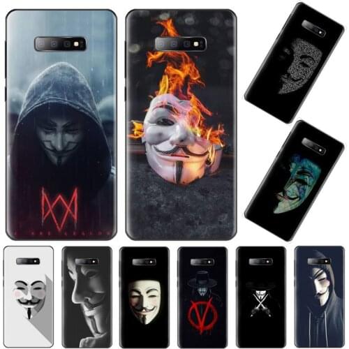 V-vendetta rose Cool mask horror Phone Case For Samsung galaxy S 7 8 9 10 20 edge A 6 10 20 30 50 51 70 note 10 plus