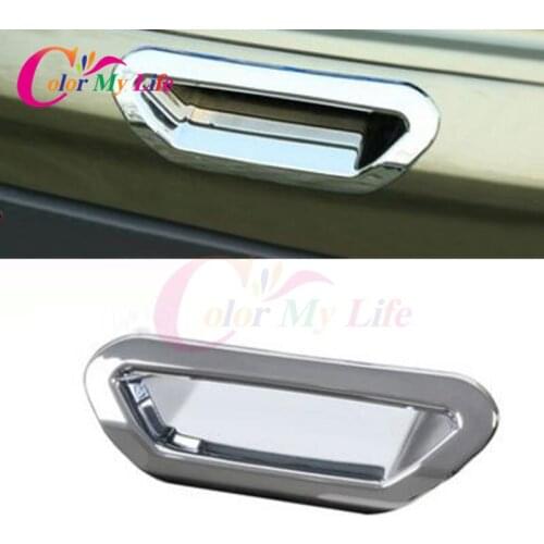 Color My Life Highlight ABS Chrome Trunk Handle Protective Bowl Trim Cover Sticker for Ford Kuga Escape 2013 2014 2015 2016 2017