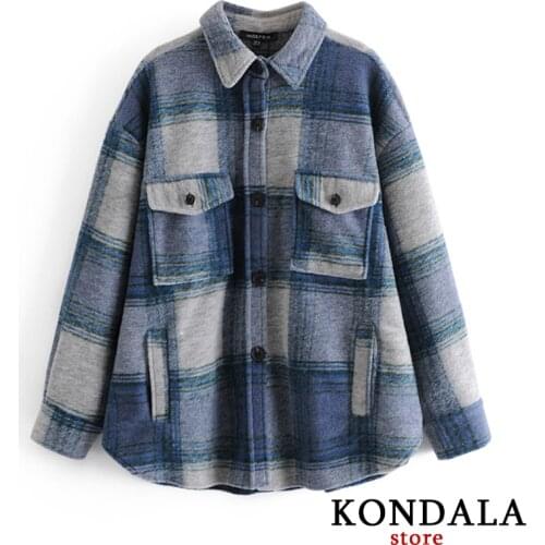 Женские шерстяные пиджаки KONDALA China At AliExpress