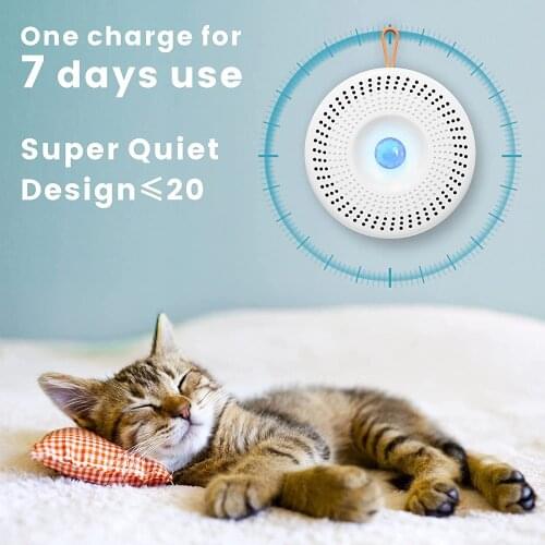 Cat Litter Deodorizer Air Purifier Automatic Switch Unscented Box Odor Eliminator For Litter Box Pet Room Shoe Box Pet Supplies