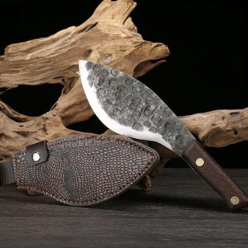 XITUO Full tang slaughtering knife kitchen chef high manganese steel hardness forged manual knife Chinese traditional Butcher