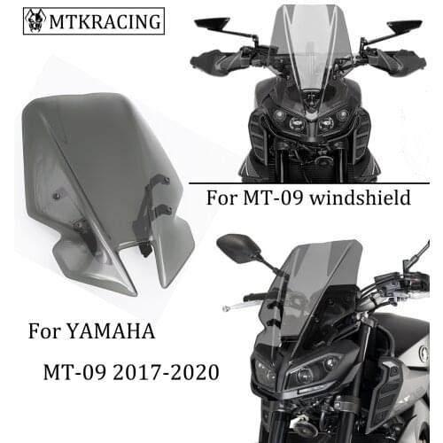 MTKRACING FOR YAMAHA MT-09 MT09 Motorcycle Front Screen windshield Fairing windshield 2017-2020