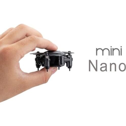 EBOYU(TM) Mini RC Quadcopter 3D UFO Nano Quadcopter with Headless Model Foldable Drone Flying Toys for Kids-Standard Version