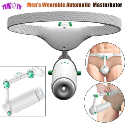 Male Wearable Fully Automatic Telescopic Masturbator Cup Sex Toys for Men Adult Masturbation Sex Machine Sucking Pocket Vibrator
