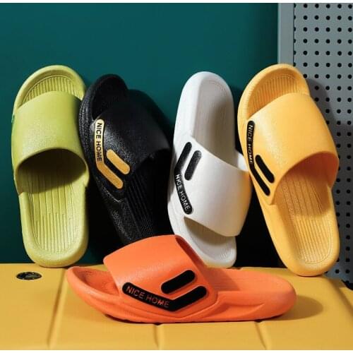 Summer New Mens Slippers At Home In Summer, Thick Bottom, Solid Color, Wearing Sandals and Slippers