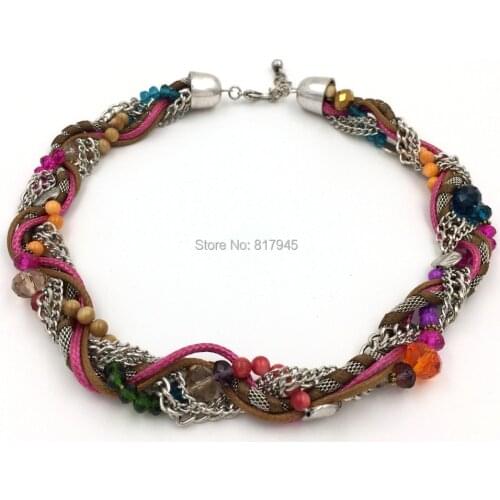 Wholesale 2016 new fashion jewelry hand make necklace wholesale Boho style collier femme statement Necklace