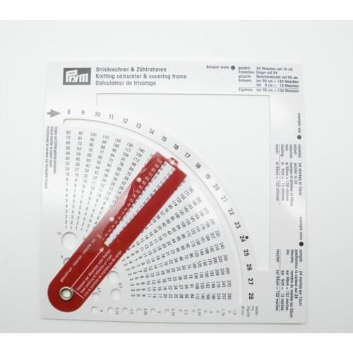 PRYM 611735 knitting calculator, knitting counter, sewing machine accessories, manual diy, Knitting calculator counting frame