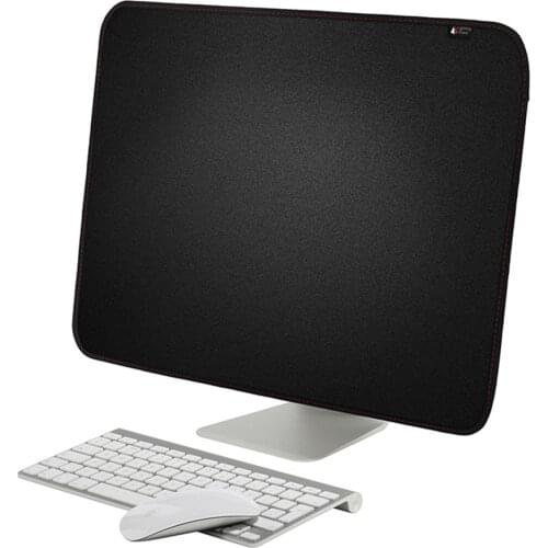 Computer Monitor Dust Cover 21 inch 27 inch Black Polyester Protector with Inner Soft Lining for Apple iMac LCD Screen LA001