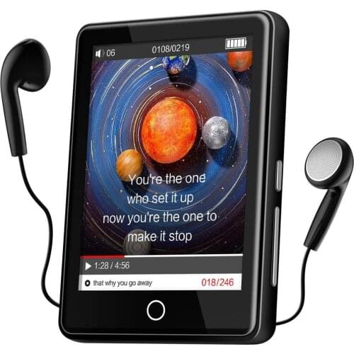 MP4 Player 32GB with Bluetooth 5.1 Touch Screen 2.8 inch Portable MP4 Player with Speaker, FM Radio, Recorder MP4 Video Player