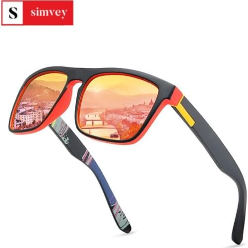 Simvey 2020 Best Polarized Fishing Sunglasses for Men Designer Fashion Flat Top Golf Floating Sunglasses UV400 Protection