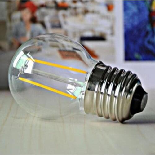 Mabor E27 G45 2W LED Bulb Edison Retro Vintage Filament COB Light Dimmable