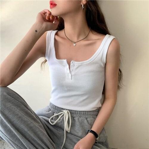 Plus Size S-3XL Women Summer Sexy Crop Top Solid White Black Casual Femme Vest Sleeveless Ribbed Knitted Short Tank Tops