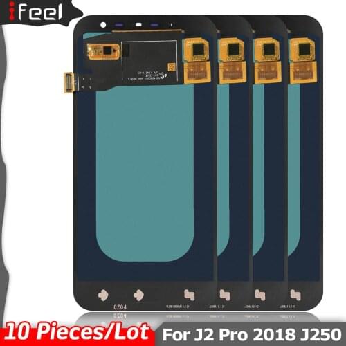 10 Pieces/Lot For Samsung Galaxy J2 pro 2018 J250 J250F LCD Display Touch Screen AMOLED 100% Tested Working LCD