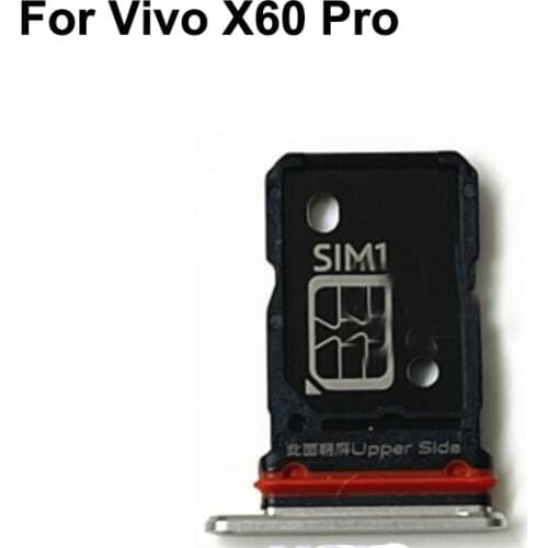 2PCS For Vivo X60 Pro New Tested Sim Card Holder Tray Card Slot For Vivo X 60 Pro 5G Sim Card Holder Replacement X60Pro