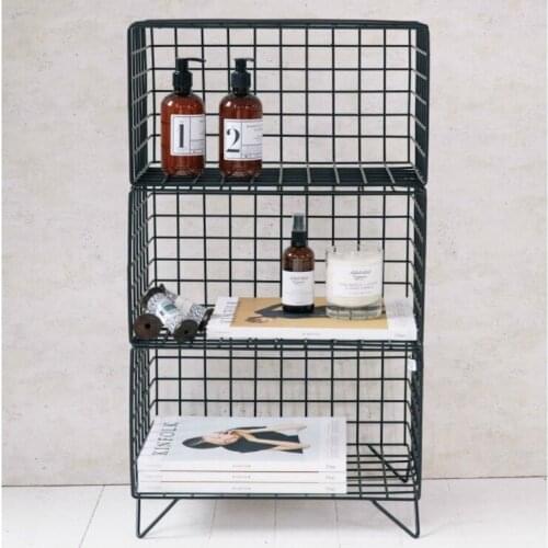 Three Piece Decorative Pedestal Iron Shelf WD-226