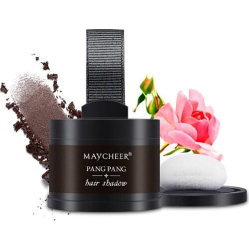 4 Colors Hair Shadow Powder Hair Line Modified Fluffy Thin Powder Hair Root Concealer Cover Edge Makeup Puff TSLM1