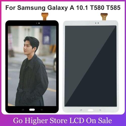 AAA For Samsung Galaxy A 10.1 SM-T585 SM-T580 LCD Display Digitizer Touch Screen Sensor T580 T585 Assembly