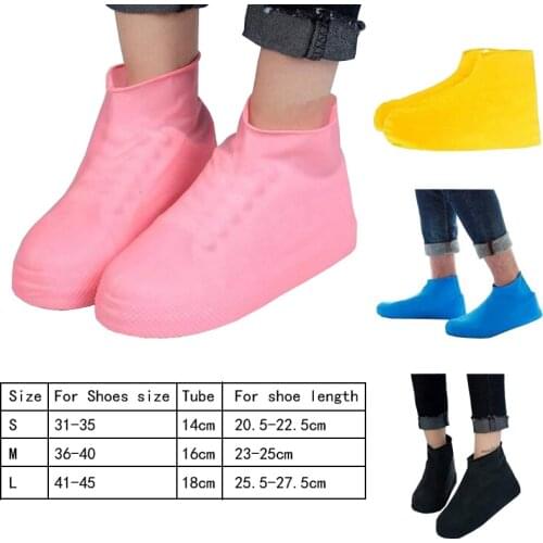 New waterproof latex shoe covers for adult children non-disposable thick non-slip rain shoe covers