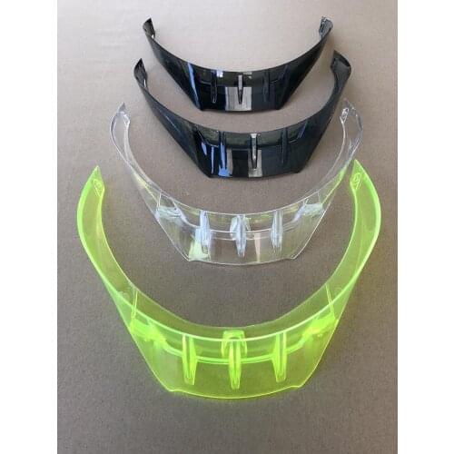 BIG BLACK Spoiler REAR WING for dql dgl Full Face Motorcycle Helmet