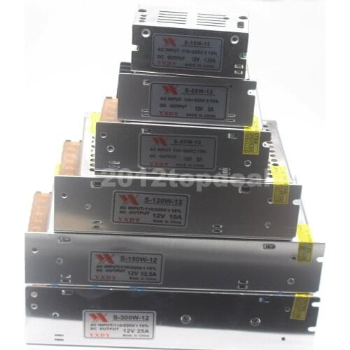 DC12V 1A 2A 3A 5A 8.5A 10A 15A 20A 30A lighting Transformers LED Driver Power Adapter For LED Strip light Switch Power Supply