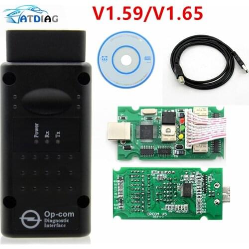 OP-COM V1.59 & V1.65 Version OP COM Auto Code Reader Diagnostic Tool Scanner with chip OBD2 OPCOM CAN BUS For Opel