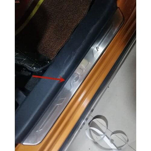 For Kia Soul 2010-2013 High-quality stainless steel car threshold guard anti-scratch protection Car styling
