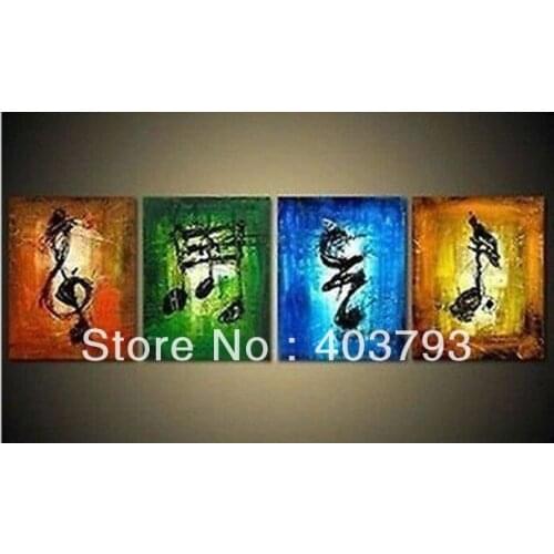 Buy at disscount price Music art Large hand-painted Art Oil Painting Wall Decor canvas(no framed) (no framed) free shipping