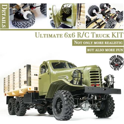 Kingkong RC 1/12 Scale CA30/ZISL-151 6x6 Soviet Truck with Metal Chassis KIT Set