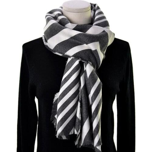 2021 Fashion Newest Geometry Printed Pattern Wool Acrylic Winter warm Scarf 2Colors 10pcs/lot