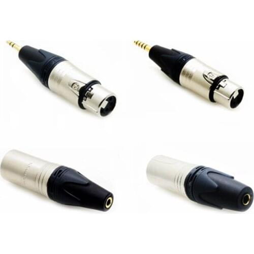 HIFI NEUTRIK 4 Pin XLR to 4.4mm 3.5mm 2.5mm Pentaconn Adapter Male to Female