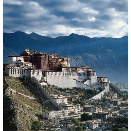 Potala Palace The wooden puzzle 500 pieces ersion jigsaw puzzle white card adult childrens educational toys