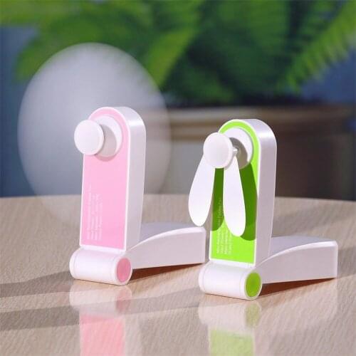 Portable Fan Mini Breeze Handheld Personal USB Rechargeable Pocket Foldable Adjustable Wind 2 Speed Air Cooling Summer Travel