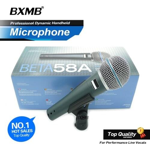 Top Quality Grade A Professional Wired Microphone BETA58 Supercardioid Dynamic BETA58A Mic for Karaoke Studio Live Vocals Stage