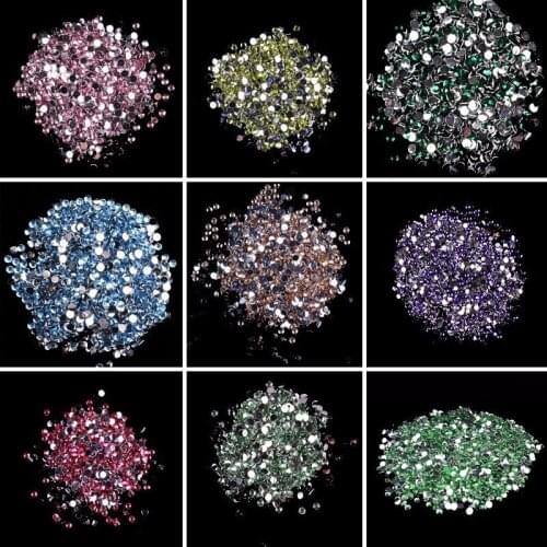 Pulaqi 3mm Resin Loose Rhinestones Diamond Shape For Clothing Resin Rhinestone Applique Iron On For Clothes Wedding Decoration F