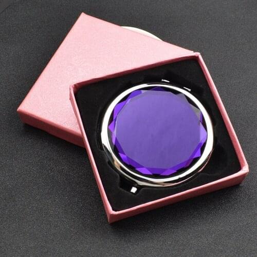 Pink Box for 70mm Round Compact Mirror Wedding Birthday Party Favor Pocket Mirror Packaging Box Purse Mirror Gift Boxes 50pcs