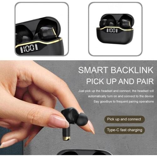 Noise Reduction Portable Bluetooth-compatible 5.0 TWS Earphone for Sports