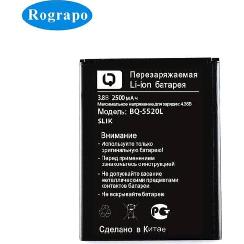 Full 2500mAh BQS-5520L Replacement Mobile Phone Battery For BQ BQ-5520L Slik