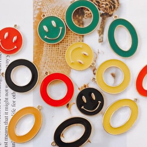 Alloy Dripping oil DIY handmade jewelry accessories earrings material Pendant Earring Accessories fashion jewelry handmade
