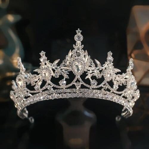 Bridal Crown Headdress Atmosphere Diamond-Studded Wedding Accessories Crystal Crown Wedding Headdress tiara