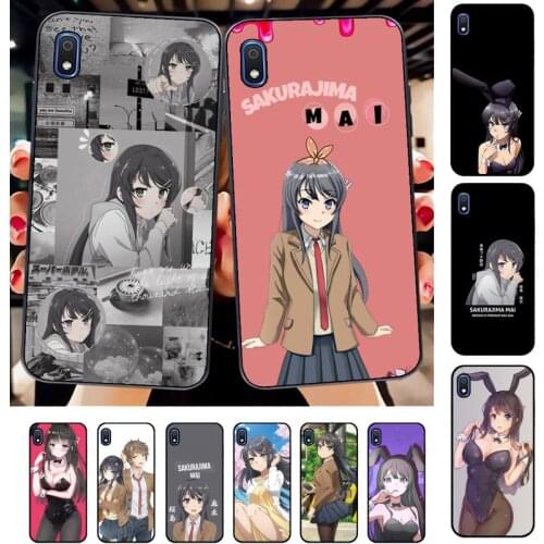 TOPLBPCS Sakurajima Mai Anime Phone Case for Samsung A51 01 50 71 21S 70 31 40 30 10 20 S E 11 91 A7 A8 2018