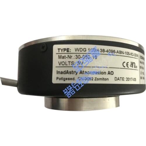 High Quality Encoder WDG 100H 38mm 5V hollow shaft Elevator host encoder cable side ABN channel encoder 512 1024 4096PPR