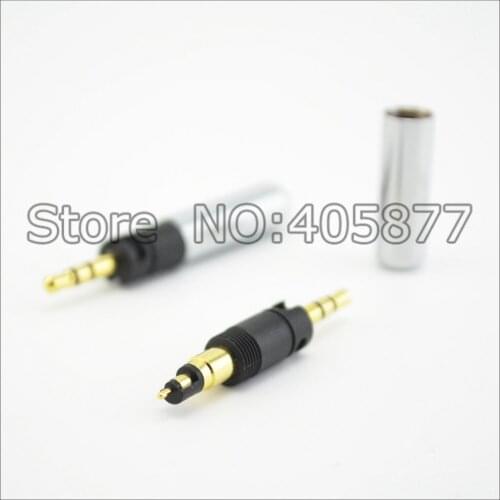 10pieces 3poles 2.5mm 3Pins For momentum HD598 HD558 HD518 headphone Jack Plug Free shipping
