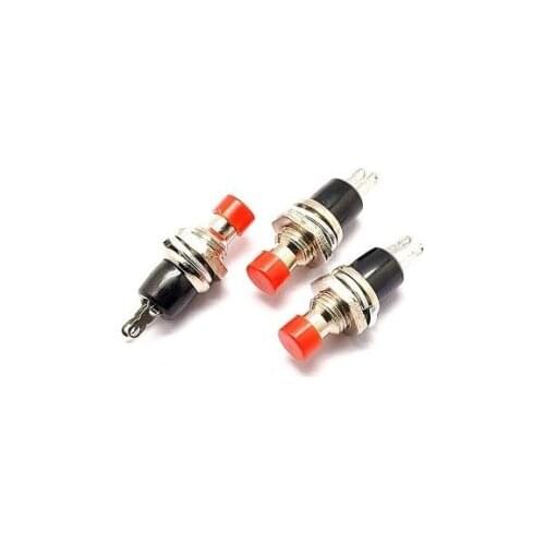 10 PCS Red Mini Lockless Momentary ON/OFF Push button Switch Mini Switch L8