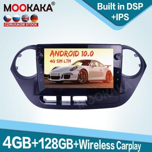 128GB Carplay Android 10.0 Car Multimedia Player for Hyundai I10 2013-2016 Auto Radio GPS Navigation Audio Stereo Head Unit DSP